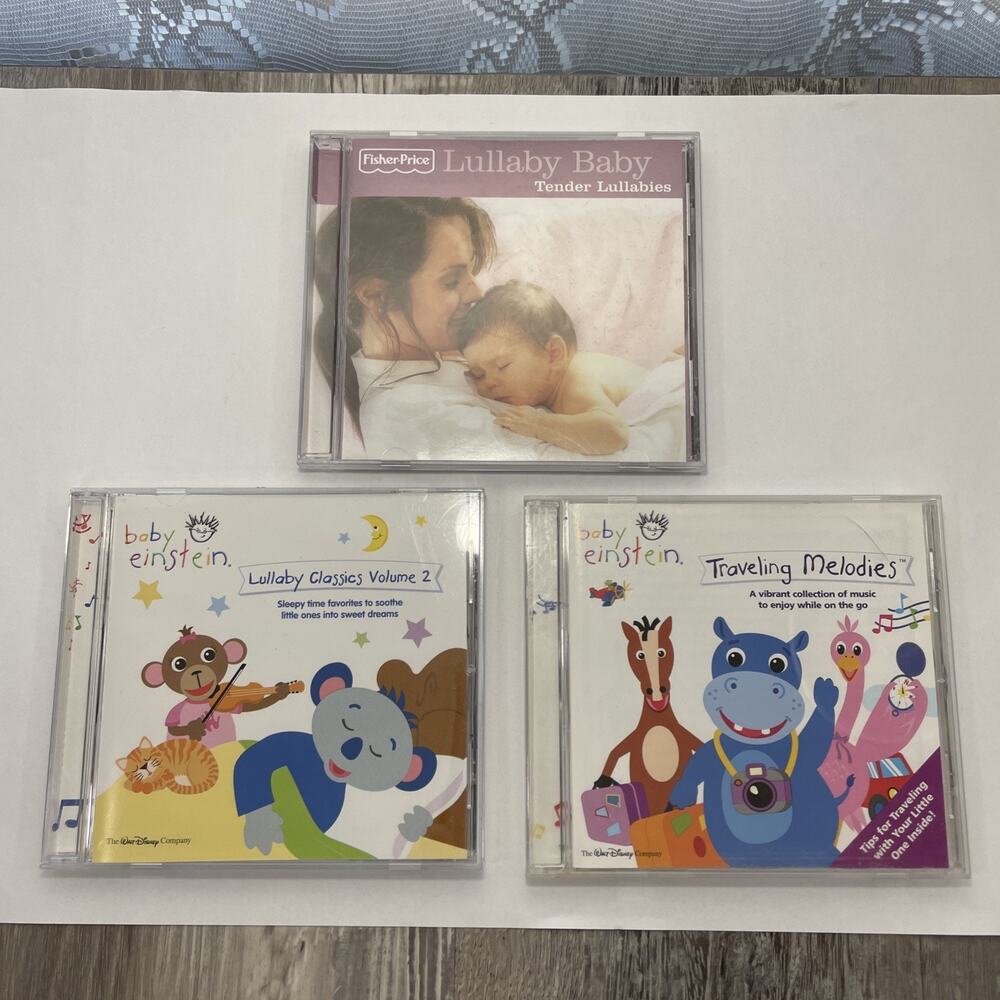 Baby Einstein Cds Melodies Lullaby Vol 2 and Fisher Price Baby Music